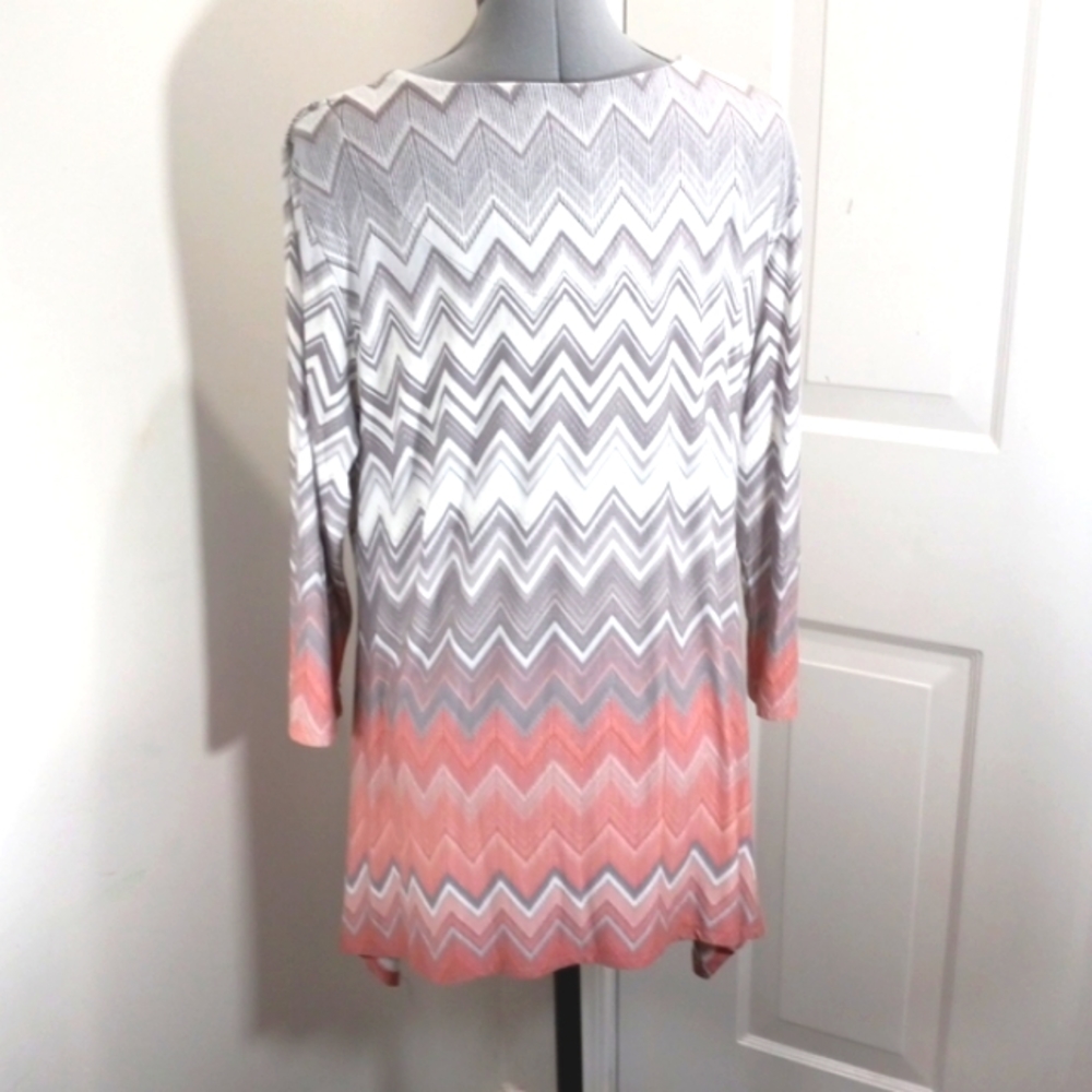 Ruby Rd, Top grey/pink - Picture 3 of 3